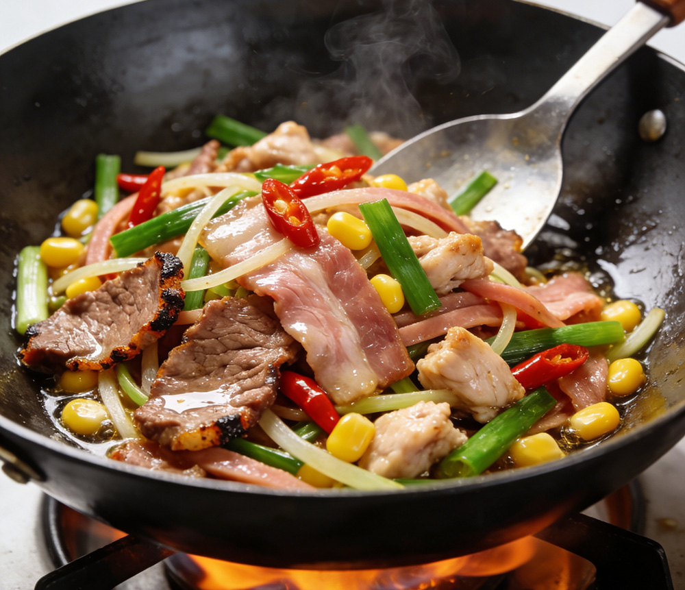 炒肉（牛肉、猪肉、鸡肉...）酱油